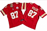Women's Kansas City Chiefs #87 Travis Kelce Red 2023 F.U.S.E. Vapor Untouchable Limited Football Stitched Jersey(Run Small),baseball caps,new era cap wholesale,wholesale hats